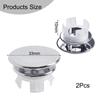 33*11.8mm Hole Overflow Cover Bathroom Basin Round