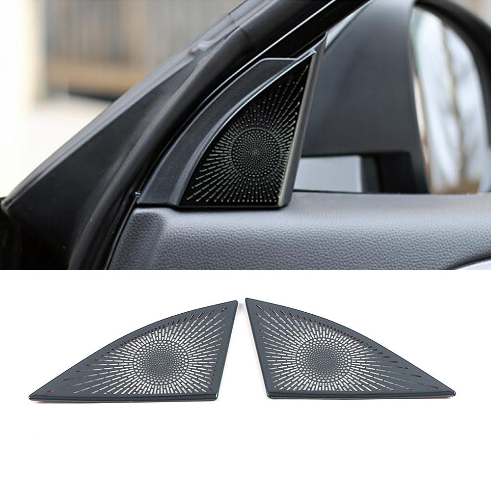 For Toyota Highlander XU70 2024 Car Inner Window Front Triangle Pillar Column Cover Decorate Frame Trim Stainless Steel Sticker