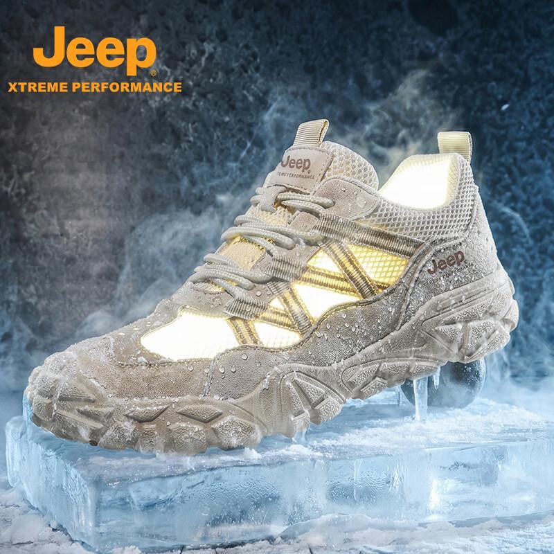 Jeep Мужские уличные сетчатые походные и беговые кроссовки
