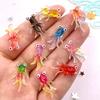 20pcs Resin Cute Colorful Eyed Goldfish Figurine Flatback Rhinestone Applique DIY Jewellery Scrapbook Manicure Accessories Craft