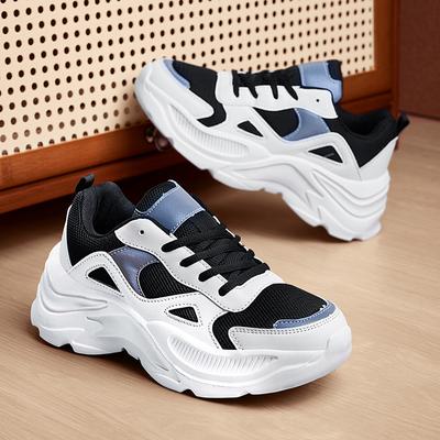 Мода 2025 Женские кроссовки Платформа Плоская обувь Студенческая обувь Повседневные кроссовки Женские массивные кроссовки Женская спортивная обувь