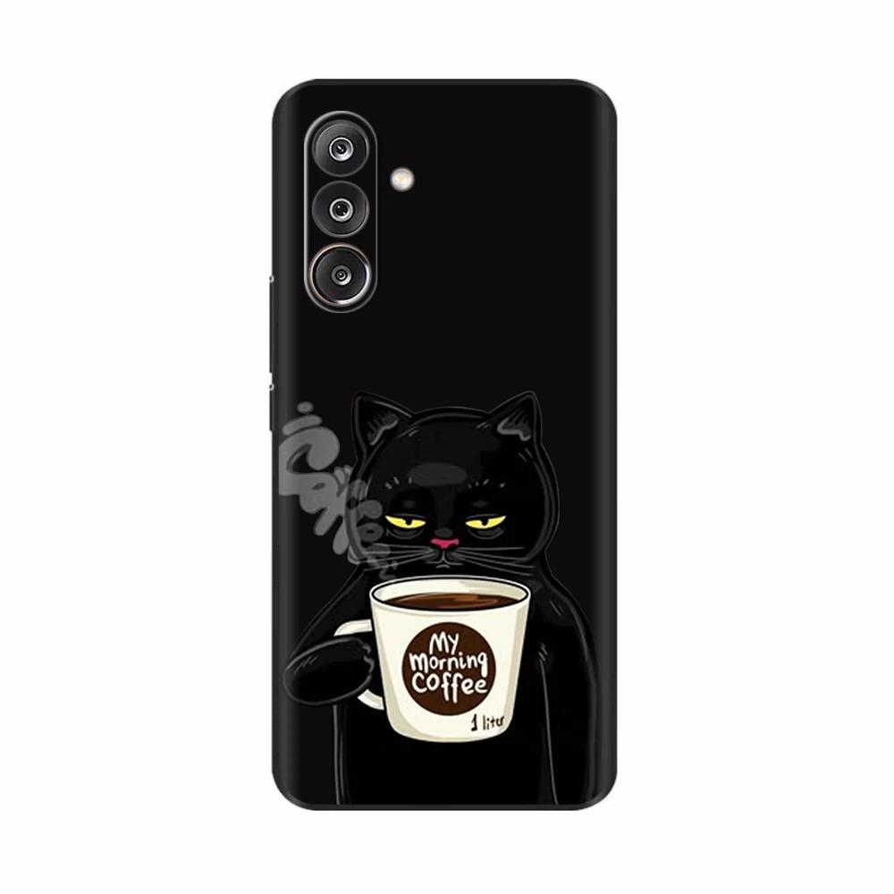 Чехол для Samsung Galaxy M36 5G Чехлы для телефонов Милый Панда Funda SM-M366B Жидкий Силикон Защитный Чехол для Samsung M36 GalaxyM36