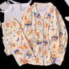 Spring and Autumn Ladies Pajamas Homewear Set of Students Cartoon Pajamas Female Long-Sleeved Sweet Homewear Set
