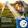 3.7V Electric Shower Unit The Ultimate Outdoor Bathing Gadget Portable Shower Head With Charging Function Outdoor Shower Faucet 4