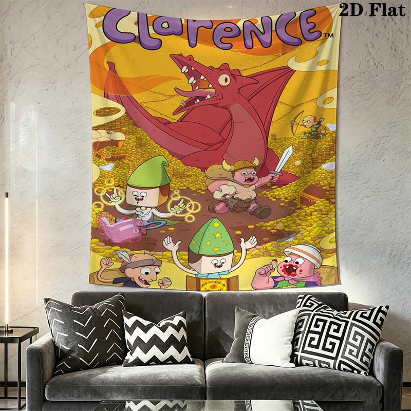 Clarence animated series Pattern Home Decor Tapestry, Wall Hanging, Decorative RV Wall Cloth.XGT0914408