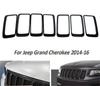 7pcs Gloss Black Front Grille Trim Ring Insert for Jeep Grand Cherokee 2014-2016