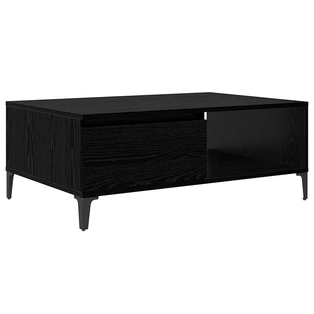 Coffee Table Black Oak Look 90 x 60 x 35 cm Engineered Wood