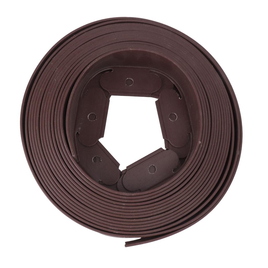 Ландшафтный комплект для окантовки PE L-образный, легкая деформация, не требует копания, коричневый