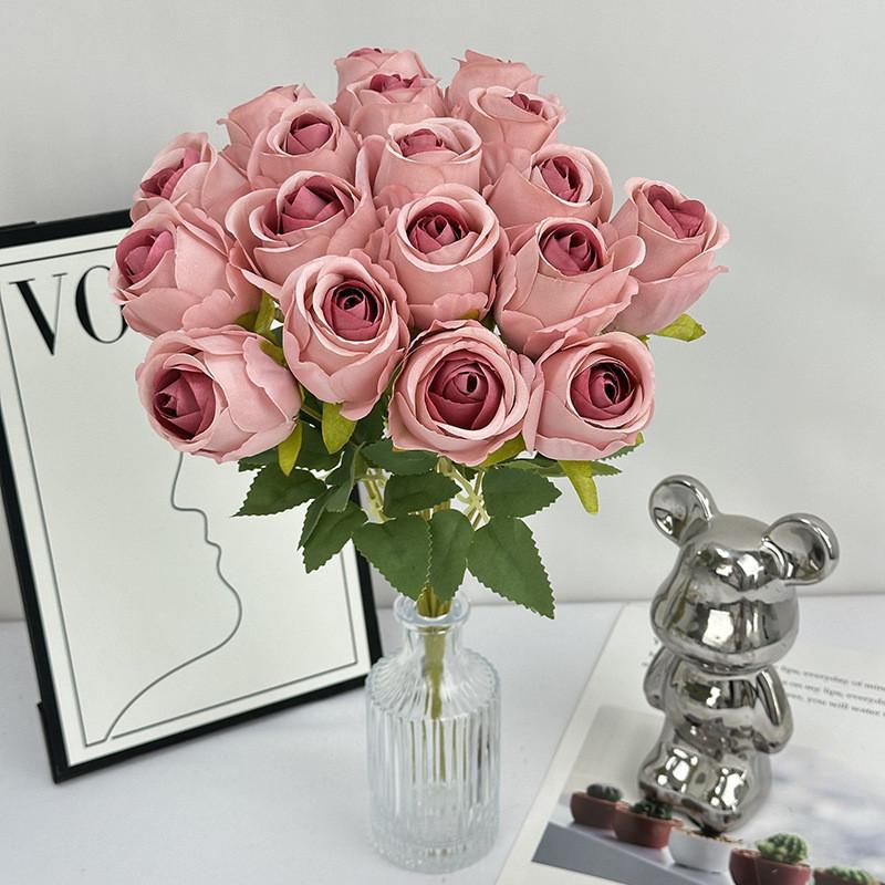 Цветок Роза Элегантный С Шелковистой Текстурой Для Свадебной Фотографии Декор Дом