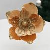 21cm Fake Christmas Flowers Sequin 3D Simulation Magnolia  Wedding Party Decoration