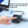 Сканер отпечатков пальцев с кабелем 5 футов Для Windows Hello Считыватель отпечатков пальцев Портативный USB-регистратор отпечатков пальцев для Windows 11/10