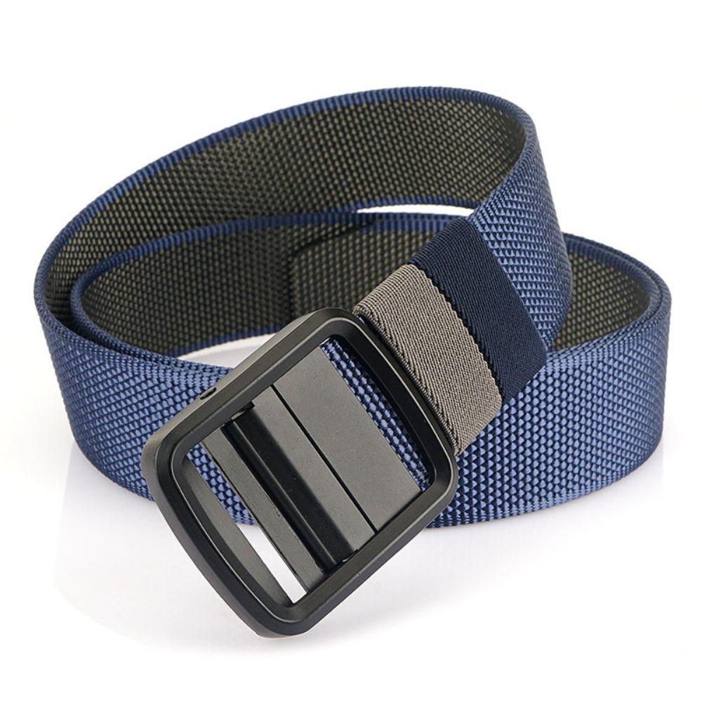 No Hole Design Men Belt Soft Jeans Belt Practical Adjustable Web Belt Outdoor Activities