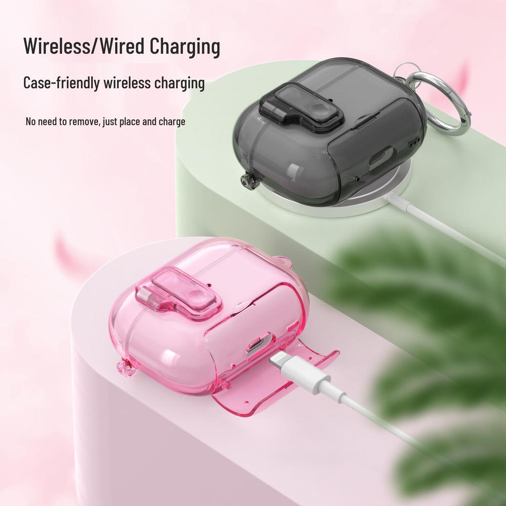 Защитный чехол для Apple AirPods Pro - Прозрачный, Мягкий чехол для наушников AirPods 4/3 Pro2/3