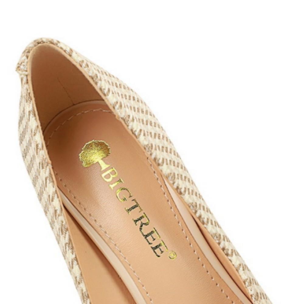 European and American Thin Heel Shallow Mouth Pointed Cloth Plaid Thousand Bird Check Metal Chain Pearl High Heel Shoes