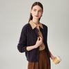 Zhaojun Women's 2025 Fall/Winter Thick Cashmere Cable Cardigan