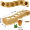 Shot Glasses 6pcs Shot Glass Set 1oz/30ml Shot Glass Holder Heavy Base for Whisky Tequila 6 Shot Glass Serving Tray (6pcs)