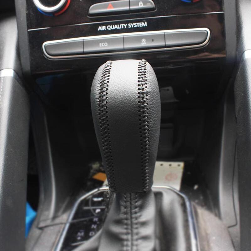 Автомобильный чехол для ручки переключения передач для Renault Koleos Kadjar 2017-кожаный чехол для ручки переключения передач, ручка переключения передач