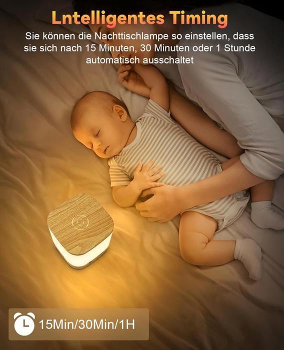 Lampe de table - NETTLIFE - Lampe LED tactile - Batterie 1800mAh - Rechargeable USB - 3 températures