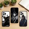 AAA V-Vagabond S-Samurai Аниме Чехол для телефона Для iPhone 17,16,15,14,13,12,11 Plus,Pro Max,XS,Мягкий Силиконовый Черный Чехол