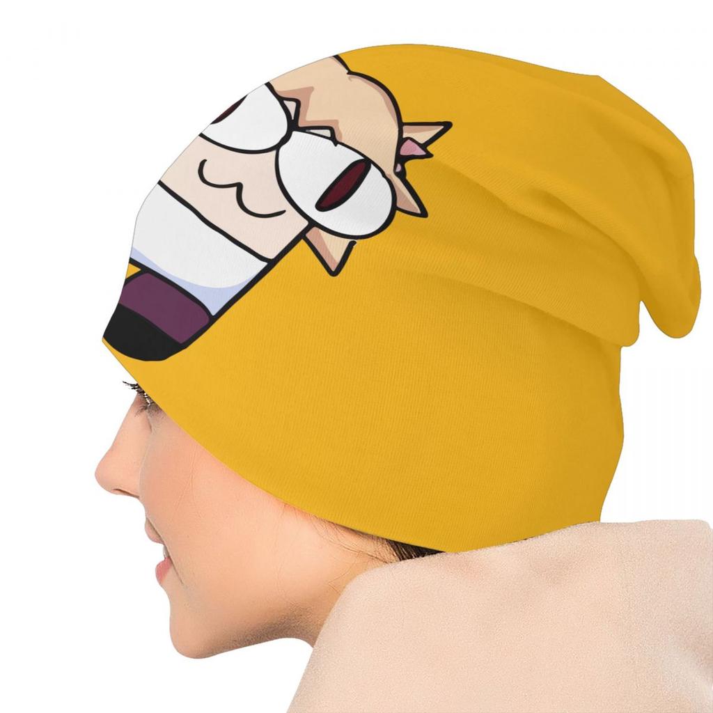 Забавная шапка-бини Neco Arc, унисекс, зимняя теплая шапка, женская вязаная шапка, уличная лыжная шапка Tsukihime, шапочки с черепами для девочек и кошек, шапки