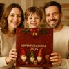 Адвент-календарь – 24-дневный рождественский адвент-календарь, подарок-сюрприз для отсчета времени до Рождества, акриловая плоская подвеска (2D)
