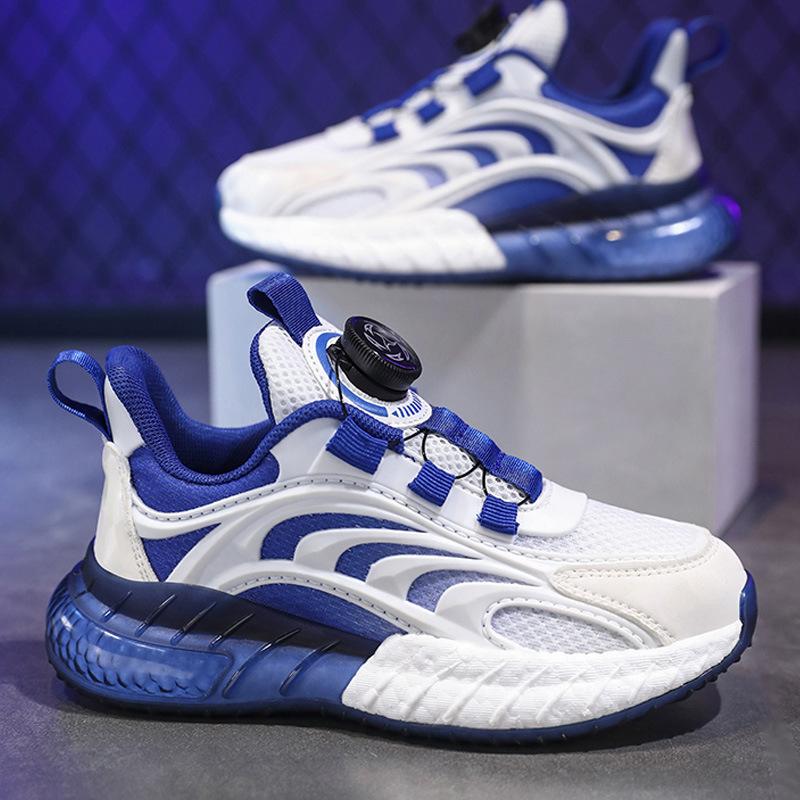 Classmate Boys Sports Shoes 2025 Spring and Autumn New Running Shoes Summer Mesh Buttons Children's Breathable Single Mesh Shoes