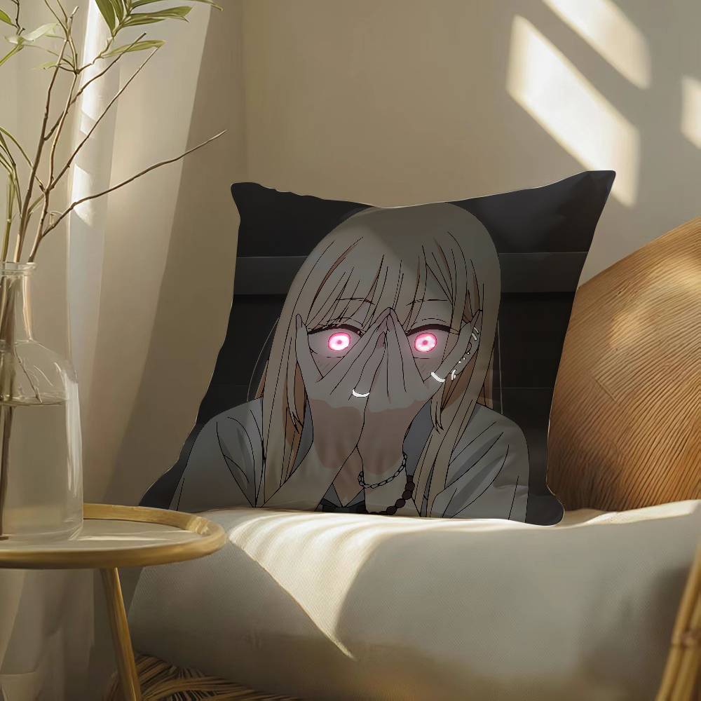 Мой нарядный любимец Марин Китагава Наволочка Шелковистая элегантная Комфорт Диван-кровать Невидимая молния Пляжная наволочка