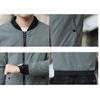 Spring Autumn Bomber Jacket Men Solid Color Regular Fit Casual Men Coats Business Stand Collar Daily Men Clothing