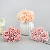 Silk Petal Artificial Flower Rose Multicolor Flower Bouquet Creative Faux Rose Flower  Gift