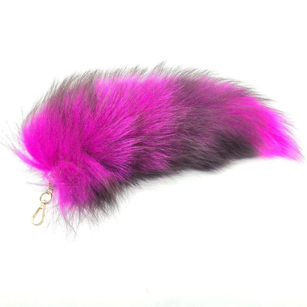 Брелок-подвеска в виде лисьего хвоста и аксессуар-шарм для сумочки