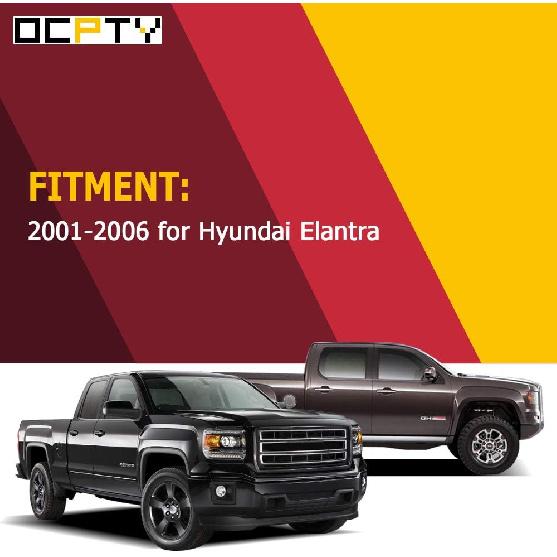 OCPTY Door Handle Interior Driver Left Side Replacement fit 2001-2006 for Hyundai Elantra Inside Door Handle Black