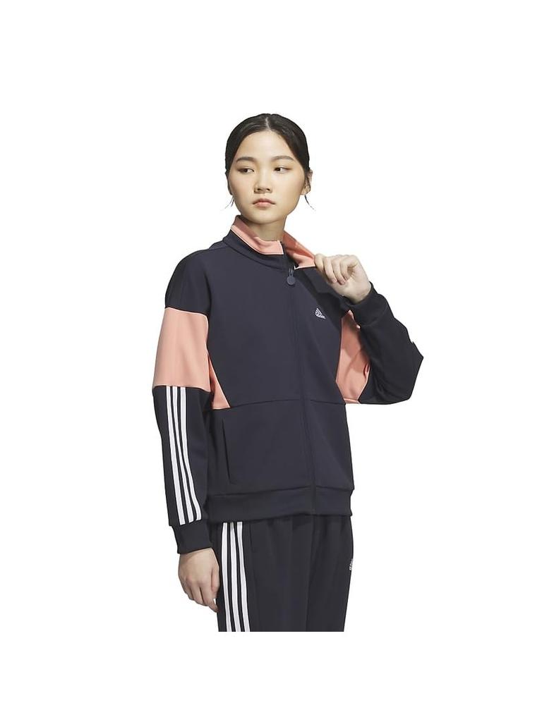Женский топ Adidas Team Loose Fit Double Knit Track Legend Clay, IEH89, Чернила/Чудо (IK9874), J/XL