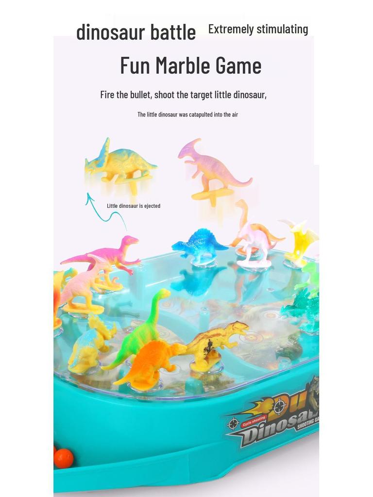 Interactive Dinosaur Battle Arena Board Game: Parent-Child Two-Player Simulation Set for Boys