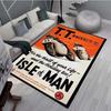 Ковры и коврики Isle of Man TT Ковер для мотоциклетных соревнований Декор для гостиной и спальни Мягкий ковер для большой площади Коврик для детской комнаты