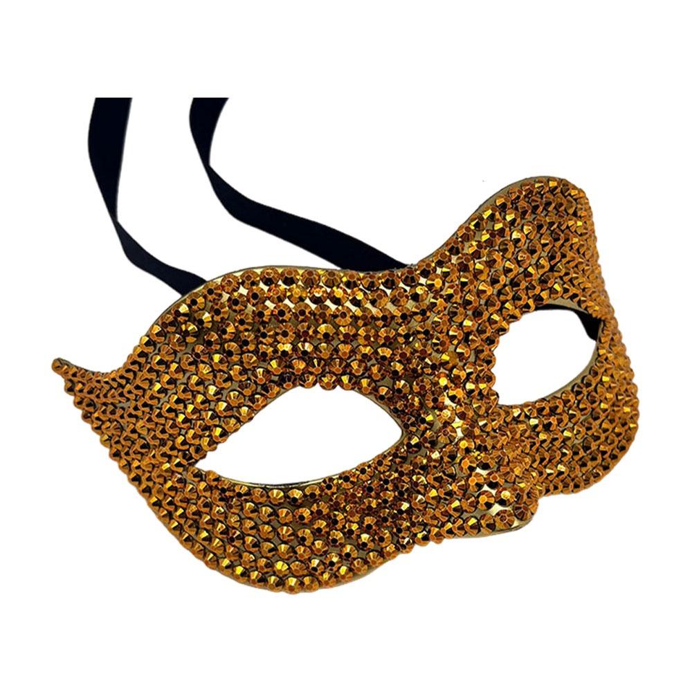 Shiny Acrylic Crystal Rhinestone Eye Mask Luxury Design Masquerade Mask  Halloween Carnivals