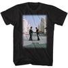 Pink Floyd Wish You Were Here Выцветающий Черный Взрослая Футболка Унисекс Футболка