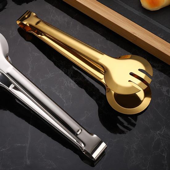 Сервировочные щипцы из нержавеющей стали Щипцы для шведского стола Щипцы для пасты, салата, колбасы, выпечки, спагетти Удобные кулинарные щипцы
