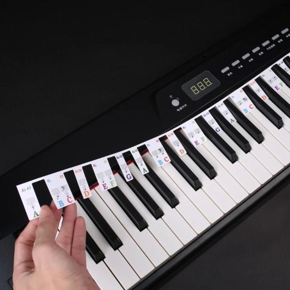 Kids Gift Keyboard Stickers Piano Rake Notes Marker Piano Key Labels Piano Fingering Accessories