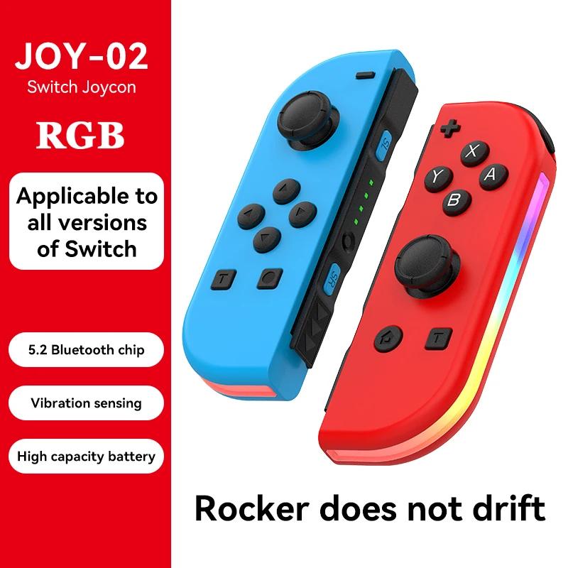 Беспроводной контроллер для Nintendo Switch NS OLED Геймпад Джойстик Двойная вибрация Пробуждение Bluetooth 6-осевой гироскоп Левая/Правая рукоятка Джойпад