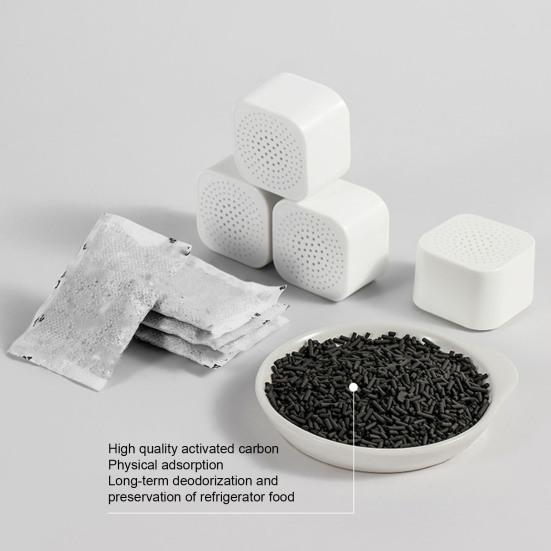 12 шт., дезодоратор для холодильника, клей, активированный уголь, кухонный шкаф, кладовая, холодильник, морозильник, устранитель запахов, поглотитель, коробка