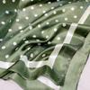 Квадратный шарф с принтом в горошек для женщин, шелковая шаль, шейный платок, женские повязки для волос, повязки на голову, повязка на голову, атласный хиджаб, бандана