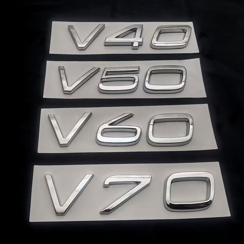 1 шт. 3D ABS Задняя крышка багажника Буквы Логотип Эмблема Значок Наклейки V40 V50 V60 V70 V90 Аксессуары