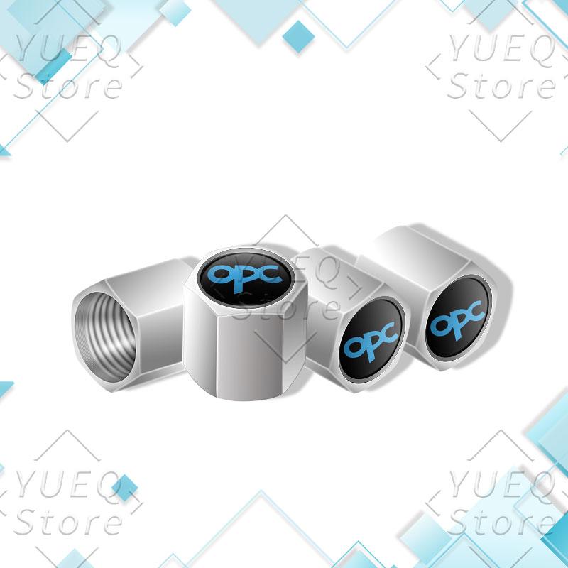 4Pcs/set OPC Logo Emblem Car Wheel Tire Valve Caps Dustproof Air Stem Covers For Opel Vauxhall Astra G H J K FCorsa Mokka Zafira JV4