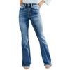 Office Lady Blue High Waist Denim Jeans For Women Spring Sexy Solid Skinny Flare Pants  Fashion Female Jeans Mujer 25663