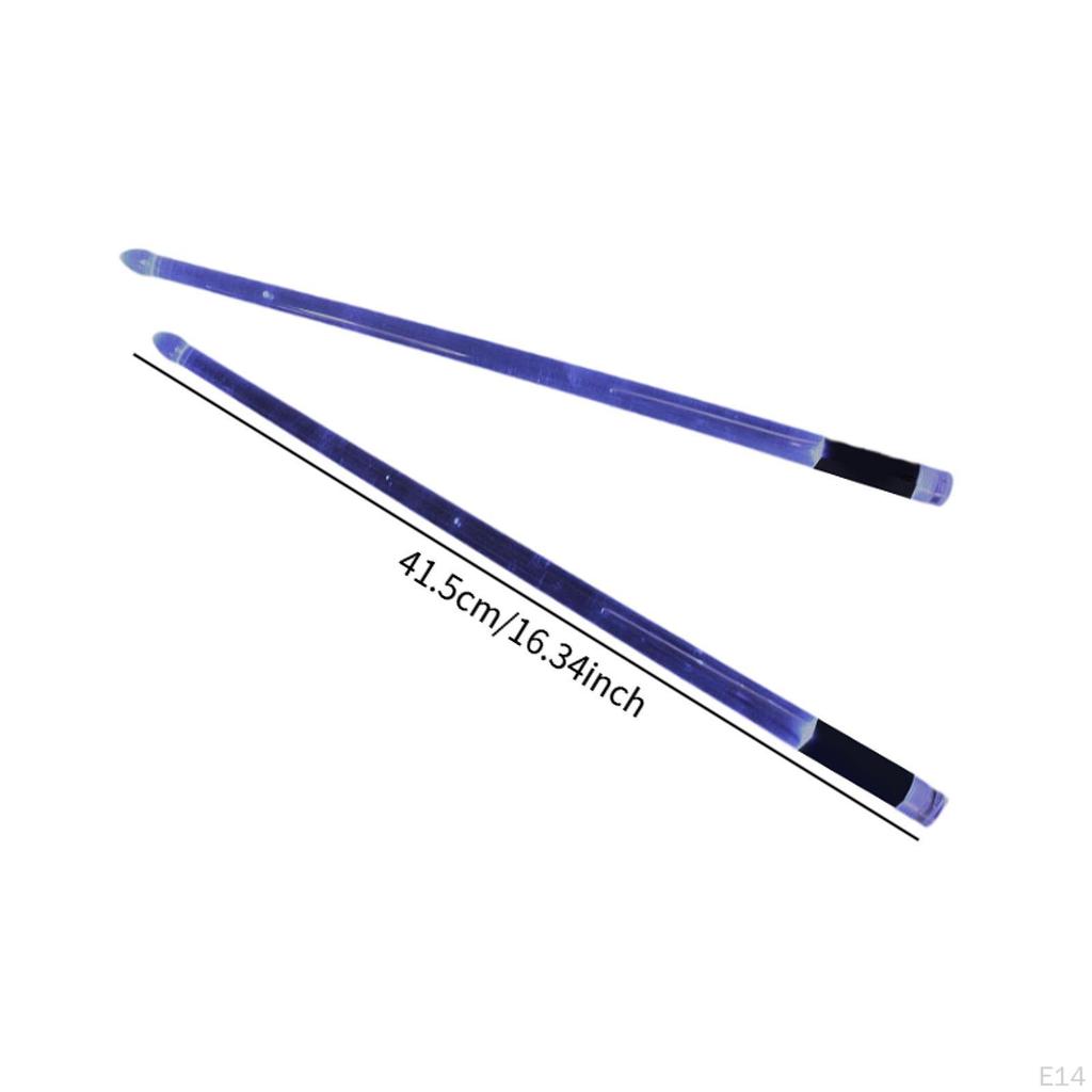 2 шт. светящиеся барабанные палочки светящиеся наконечники барабанные палочки легкие прохладные перкуссии