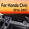 Для Honda Civic 2016-2021 Теплоизоляция Пылезащитный Солнцезащитный коврик на приборную панель Нескользящий Коврик Аксессуары для интерьера