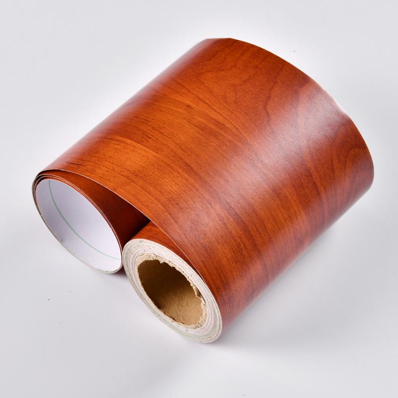 Самоклеящаяся накладка под дерево для плинтуса и дверной коробки - Водонепроницаемая наклейка для реставрации мебели и подоконников.