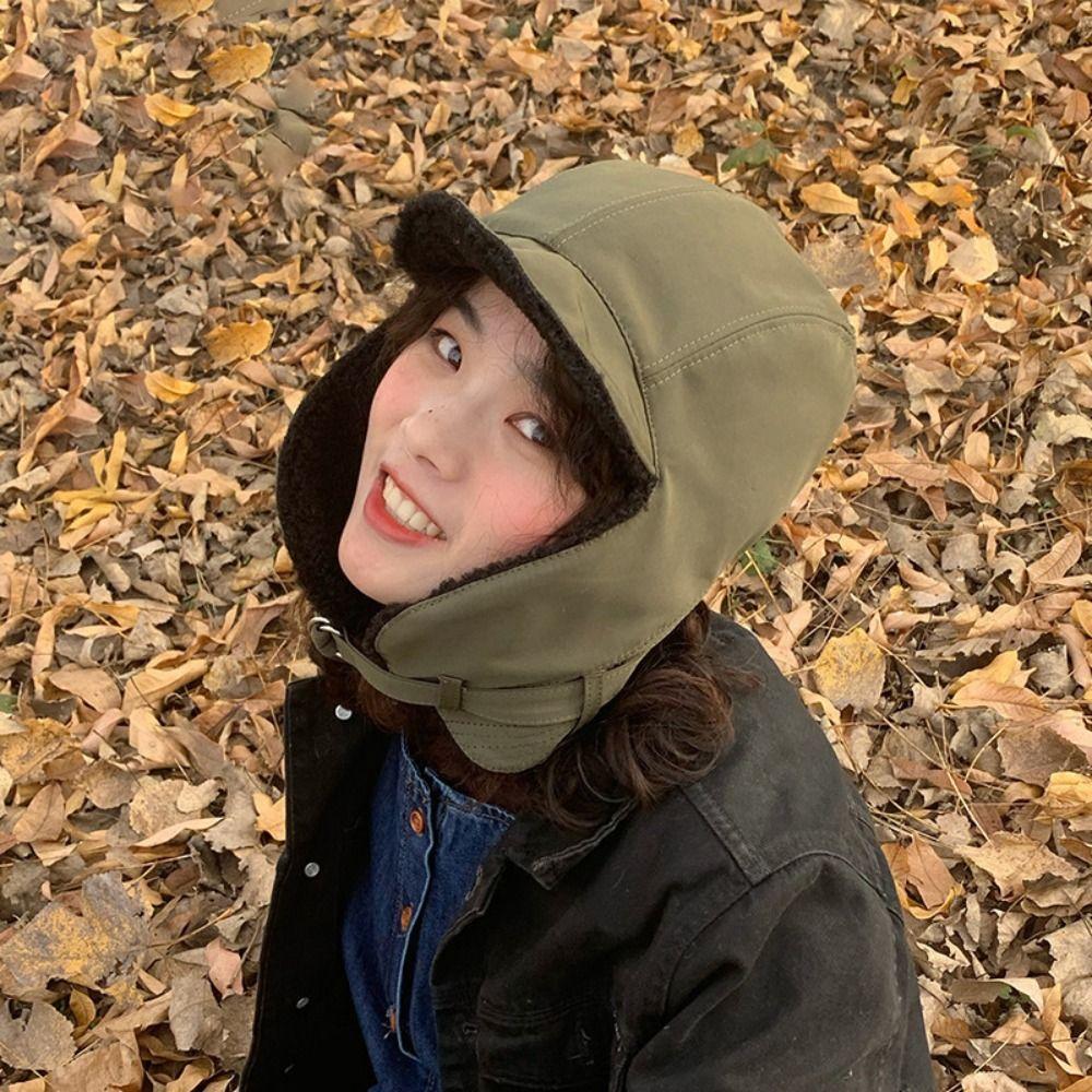 Thickened Winter Ushanka Warm Lei Feng Hat New Bomber Riding Hats