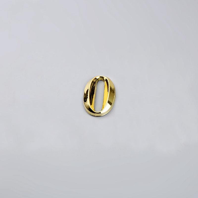 House Number Stickers 3D Self Adhesive Door Plate Sign Digits Apartment Hotel Office Door Address ABS Plastic Label 5cm Silver