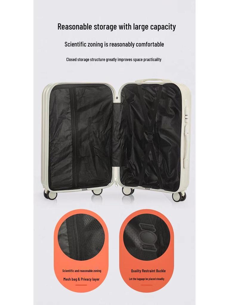 Women's Multifunctional Parent-Child Suitcase with Universal Wheels and Combination Lock - Durable Travel Trolley Case for Students & Men